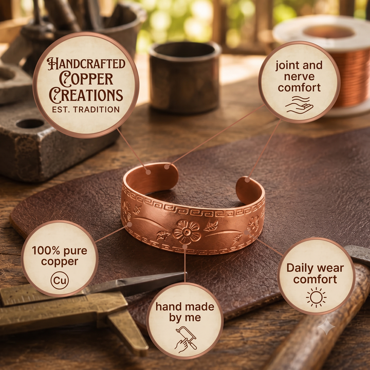 Copper Soul Fret Copper Bracelet