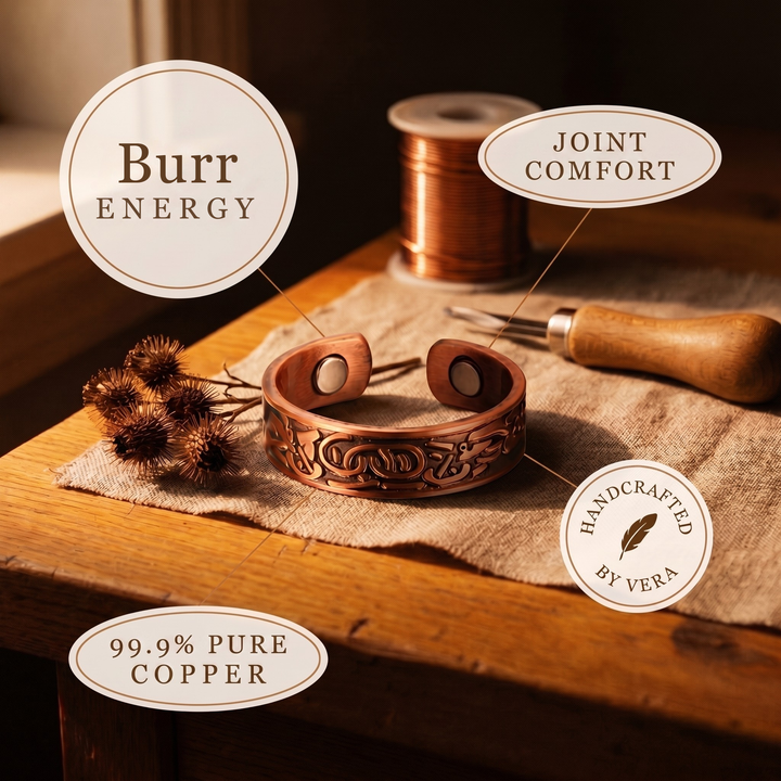 Copper Soul Burr Copper Ring