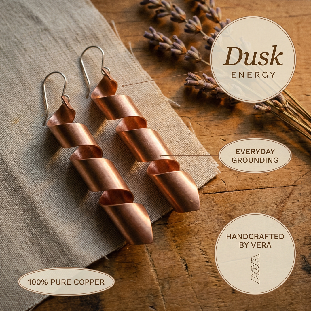 Copper Soul Dusk Copper Earrings