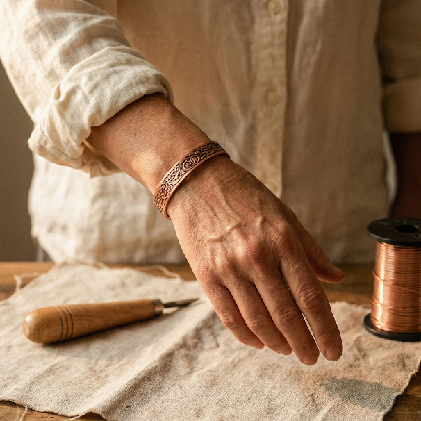 Copper Soul Moss Copper Bracelet