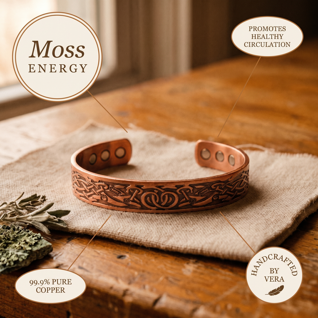 Copper Soul Moss Copper Bracelet