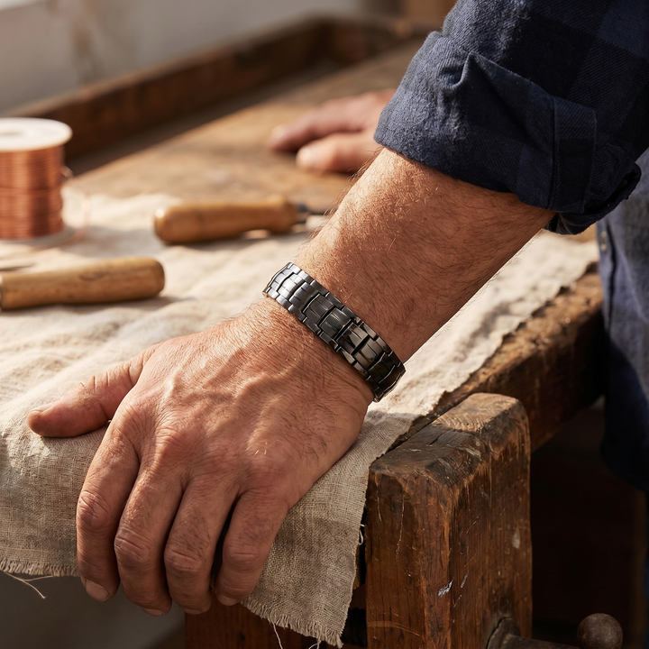 Copper Soul Ochre Men's  Copper Bracelet