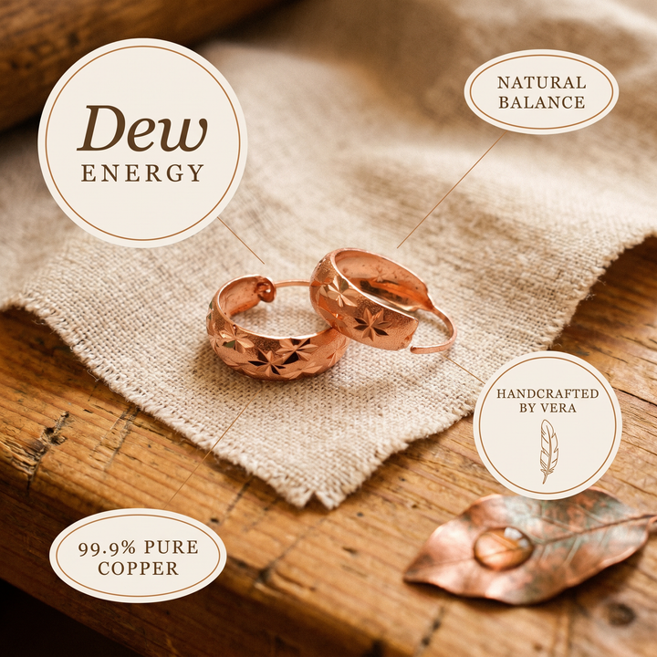Copper Soul Dew Copper Earrings