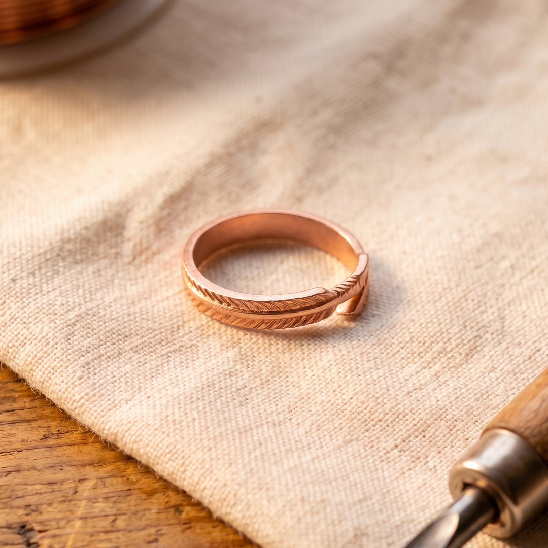 Copper Soul Root Copper Ring